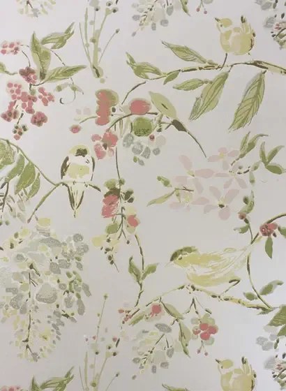 Nina Campbell Carta da parati Penglai - Pearl/ Pastel