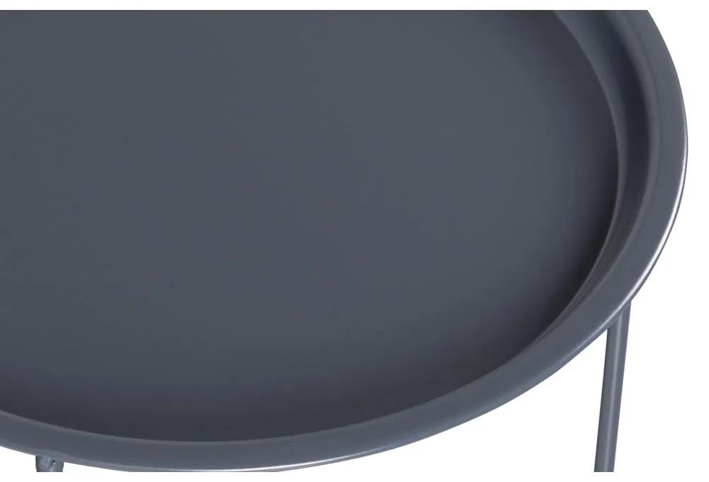 Tavolino grigio scuro , ø 56 cm Ivar - WOOOD
