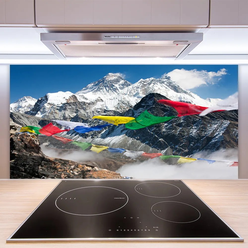 Rivestimento parete cucina Paesaggio di montagne 140x70 cm