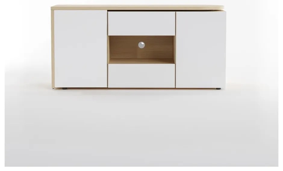 Tavolo da lavoro con piano in rovere 48x159 cm Tango - TemaHome