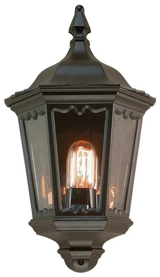 Elstead MD7-BLACK – Applique da esterno MEDSTEAD, 1xE27/60W/230V IP44, nero