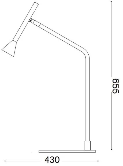 Ideal Lux - Lampada da tavolo LED dimmerabile DIESIS LED/6,5W/230V CRI 90 oro