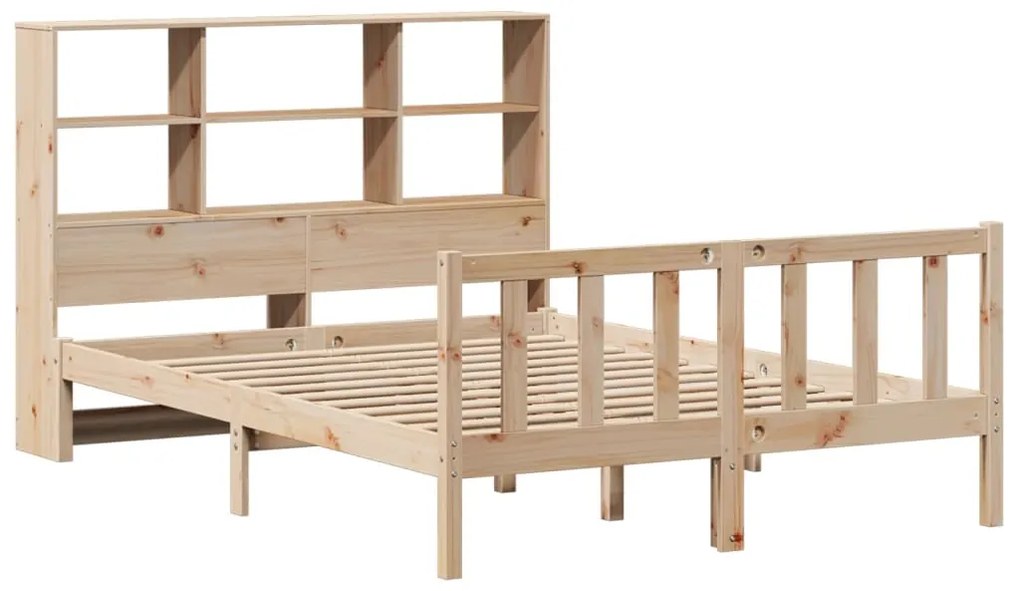 Letto libreria senza materasso 120x200cm legno massello di pino