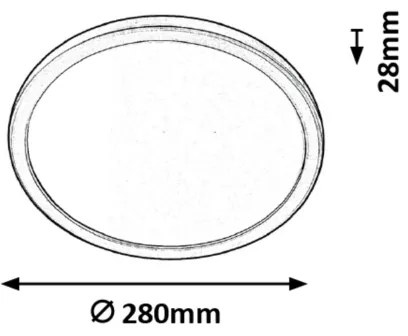 Rabalux 3358 - Plafoniera LED da bagno LAMBERT LED/15W/230V IP44