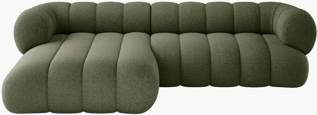 Divano angolare 5 posti in ciniglia Koge