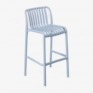 Sgabello alto impilabile Wendell Grigio Delfíno & ↑65 cm - Sklum