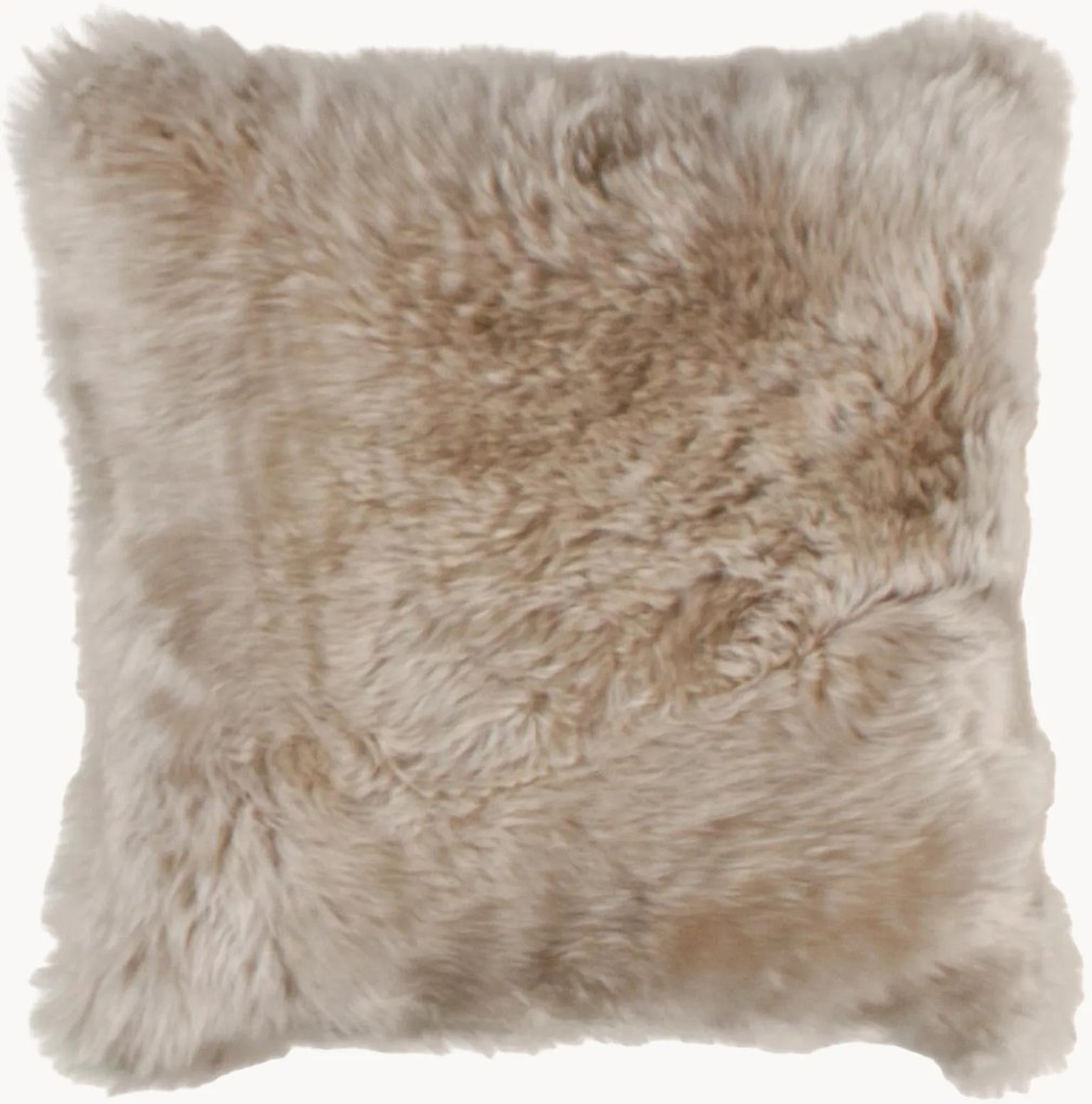 Cuscino in pelle di pecora merino New Zealand