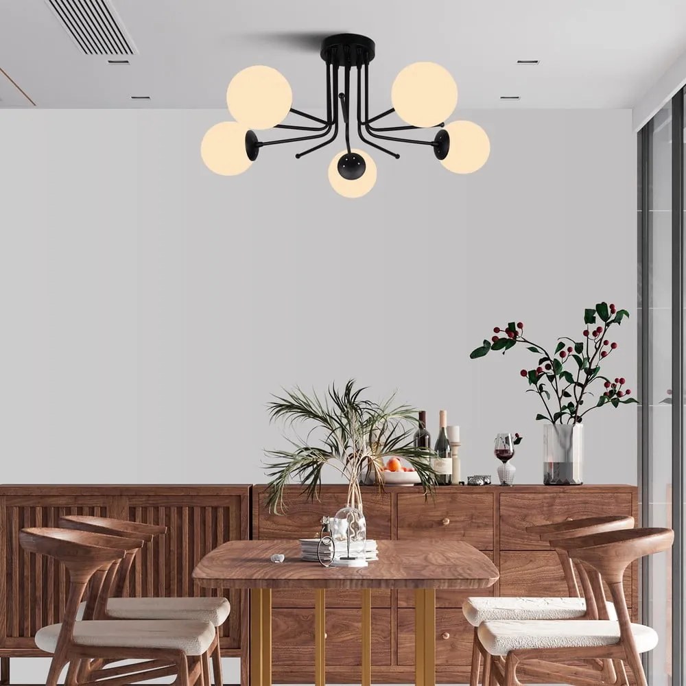 Apparecchio da soffitto nero, altezza 34 cm Star - Squid Lighting