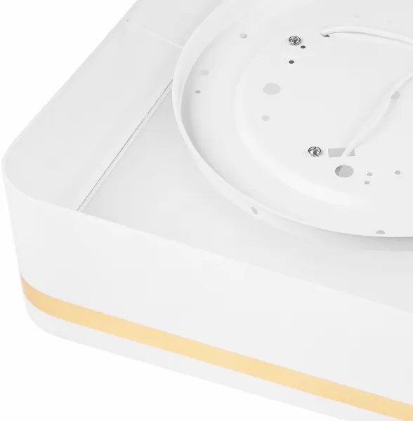 Plafoniera SIRJA SQUARE 4xE27/60W/230V 45x45 cm bianco