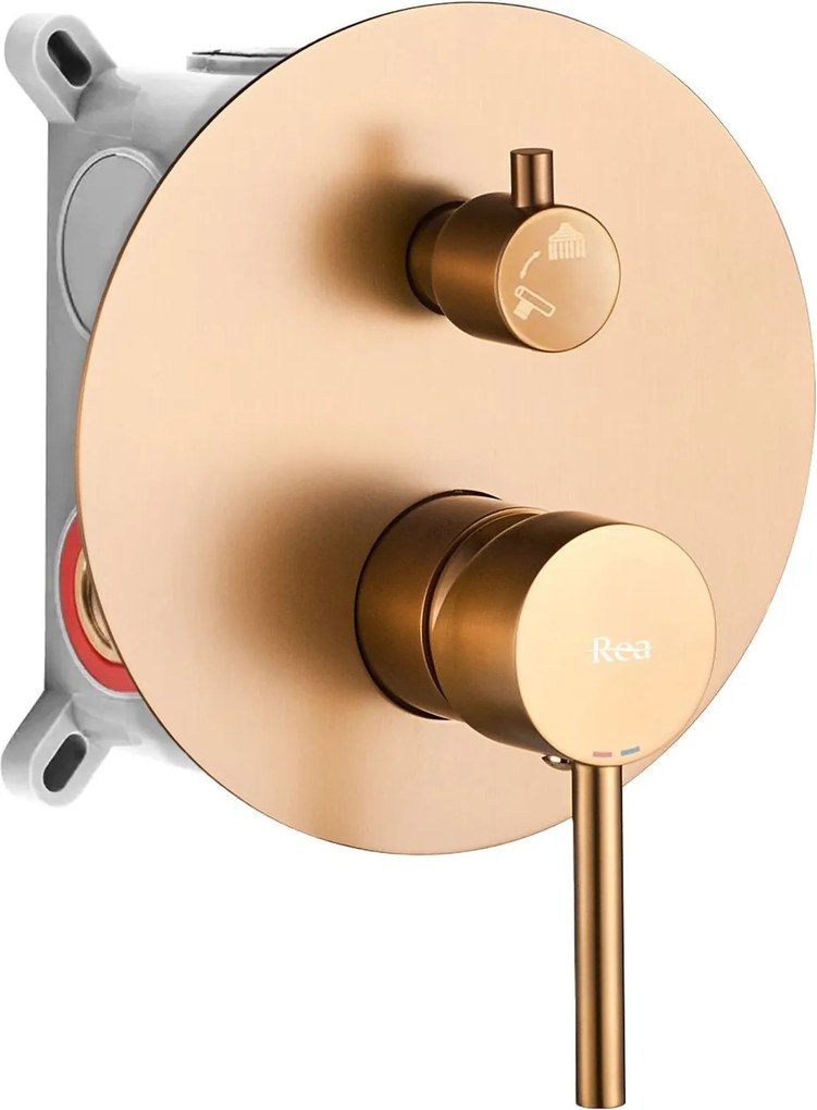 Set doccia da incasso Rea Lungo Copper Brush  + BOX