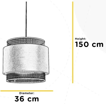 ONLI - Lampadario a sospensione con filo VIENNA 1xE27/22W/230V