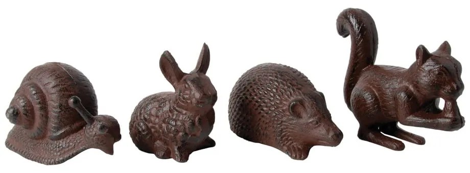 Statuette da giardino in metallo in set da 4 Animals - Esschert Design