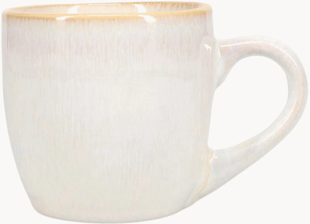 Set di 4 tazze da tè Artisan White