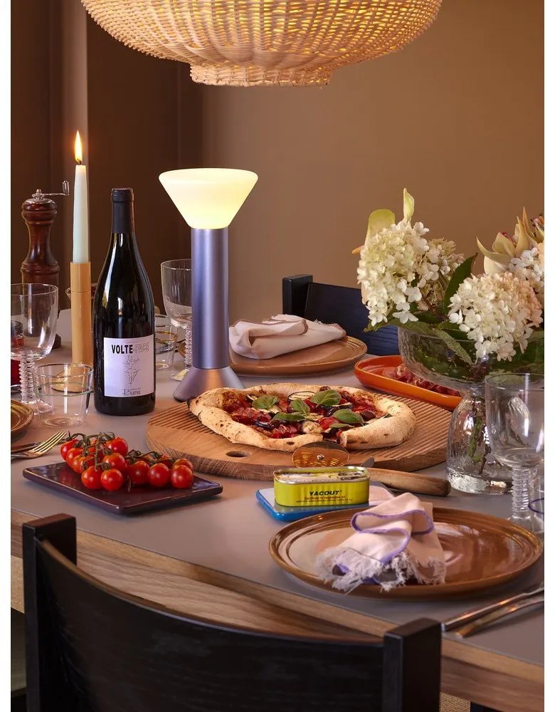 Lampada da tavolo dimmerabile viola (altezza 30 cm) Flash - Hübsch