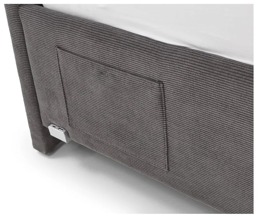 Letto da bambini color antracite imbottito rete non inclusa 120x200 cm Cool – Meise Möbel