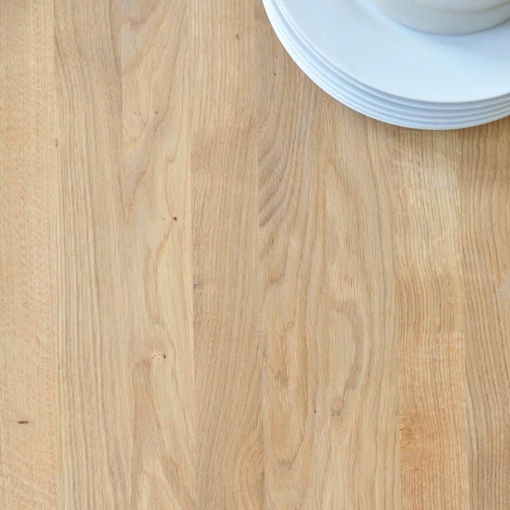 Tikamoon - Tavolo in legno di rovere massello senza nodi 180x90 Eden