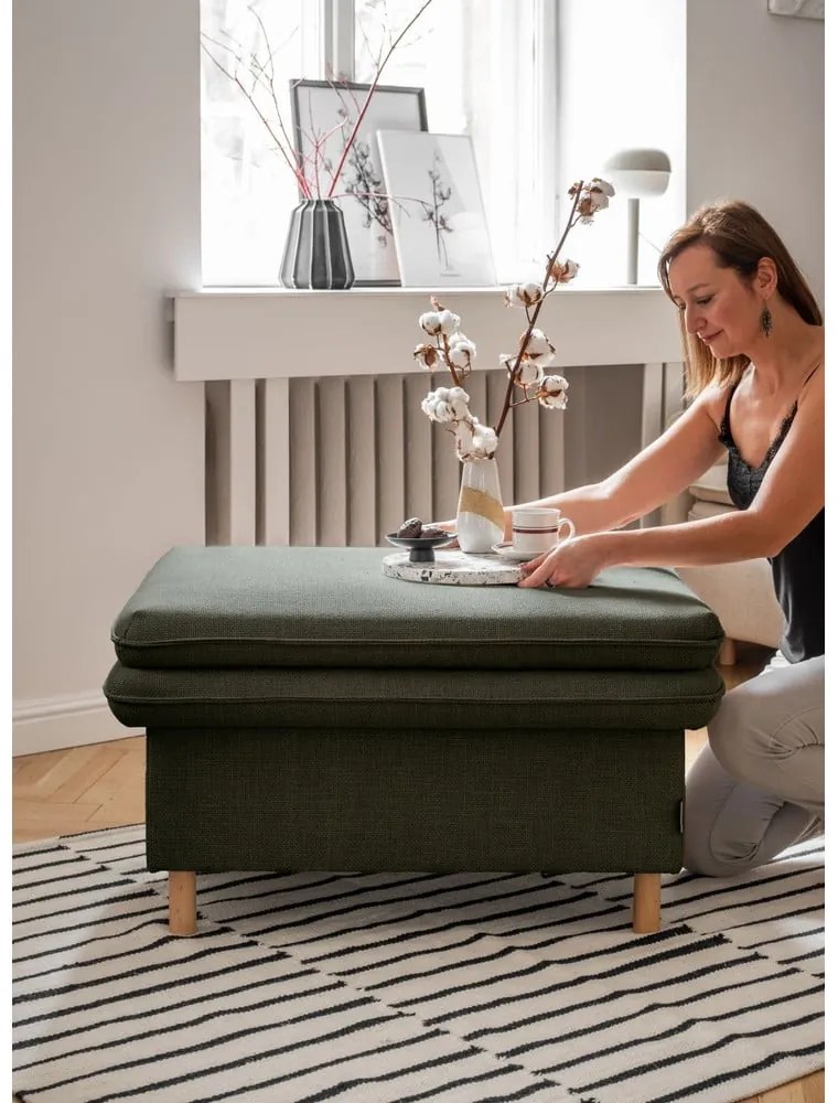 Poggiapiedi verde Simon - Miuform