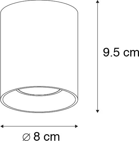 Faretto smart oro con WiFi GU10 - Tubo