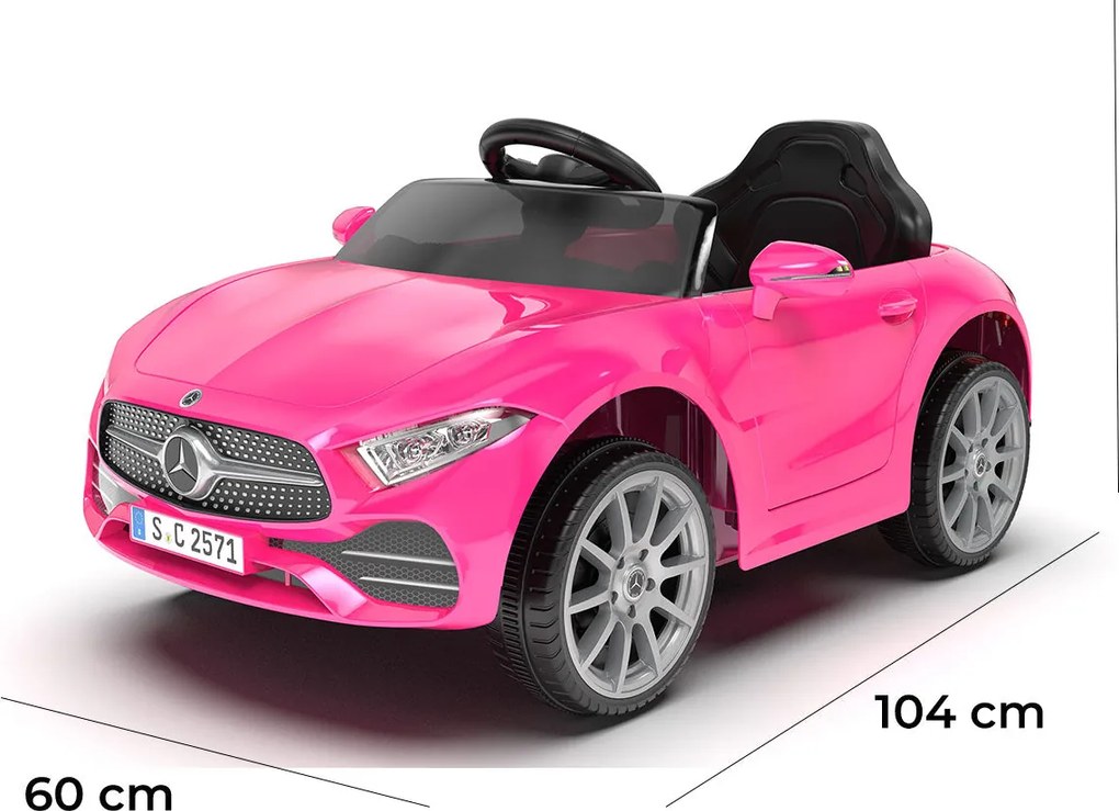 Macchina Elettrica per Bambini 12V con Licenza Mercedes CLS Small Rosa...