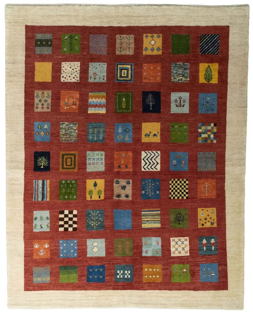 Gabbeh Tappeto persiano 260 x 210 Rosso (Iran) Annodato A Mano