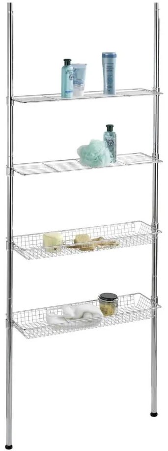 WENKO 18597100-Scaffale 71x285 cm cromo lucido