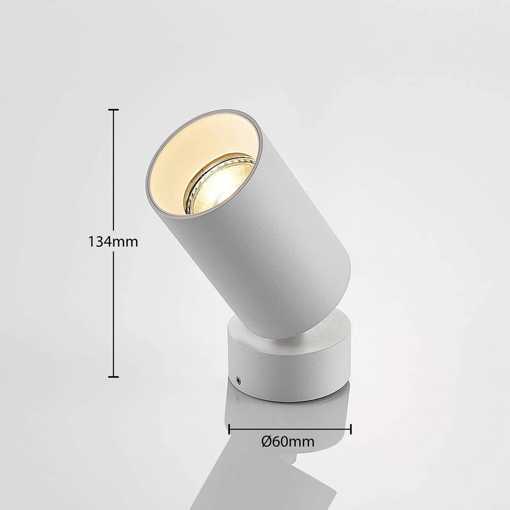 Arcchio faretto Brinja, set di 2, bianco, rotondo, Ø 6 cm, GU10 Brinja Arcchio, dimmerabile, Bianco / Opale, Corridoio, Alluminio, Moderno, Faretto