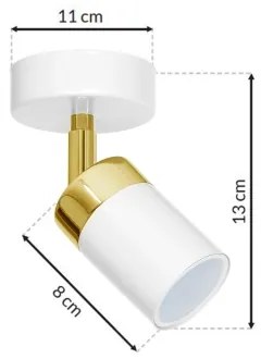 Faretto JOKER 1xGU10/25W/230V bianco/oro