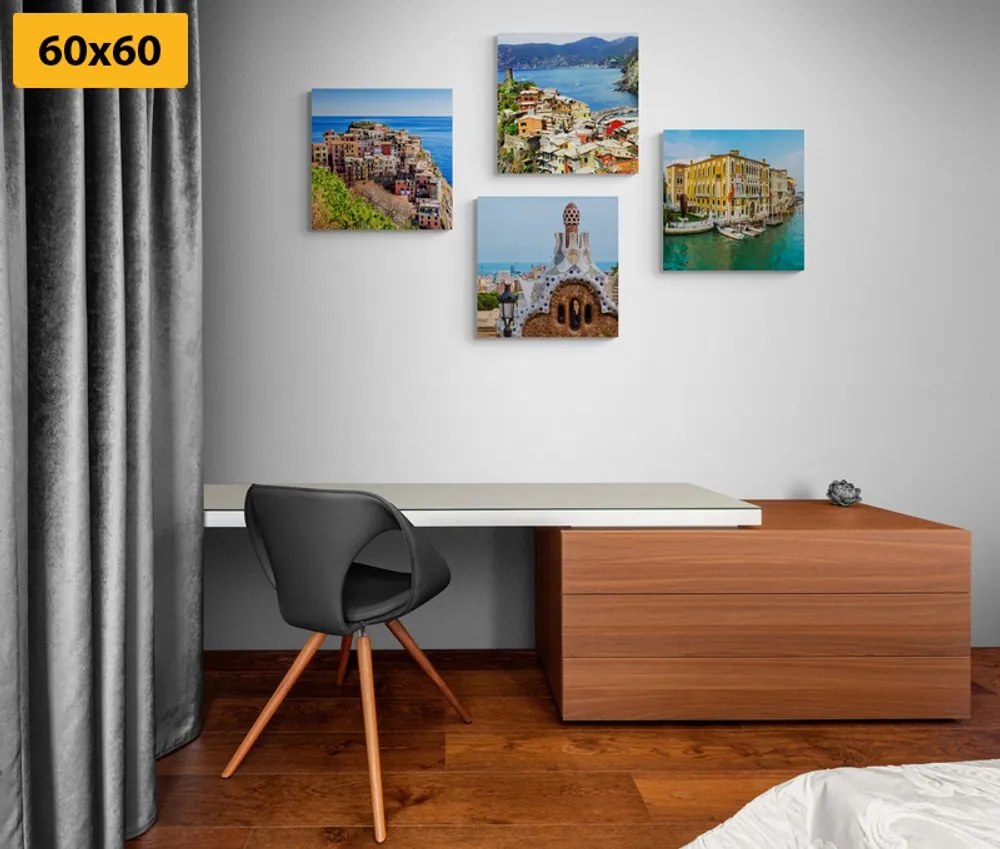 Set di quadri – Paesaggi costieri abbaglianti