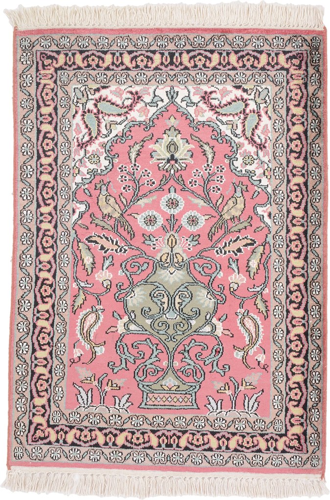 Cashmere Silk Tappeto orientale 70 x 90 (Indian) Annodato A Mano