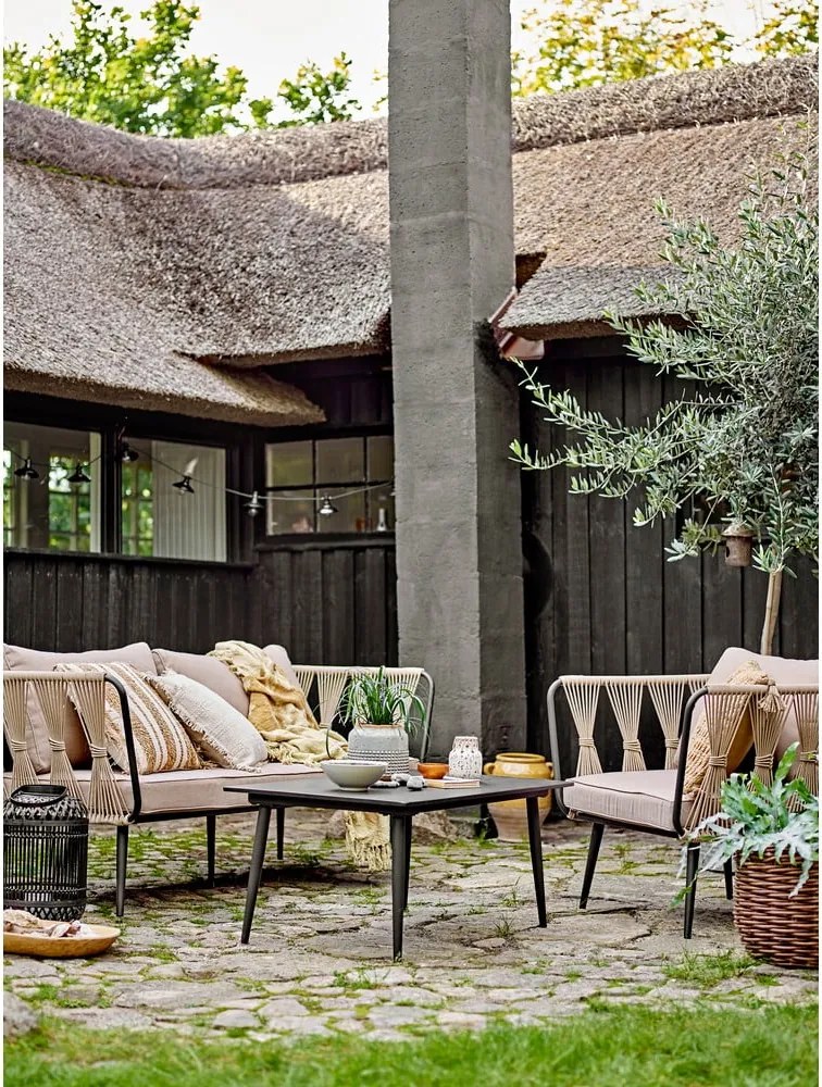 Divano da giardino beige Pavone - Bloomingville