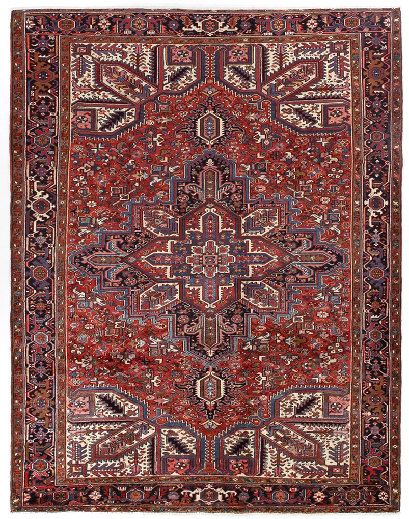Heriz Tappeto 270 x 350 (Iran) Annodato A Mano