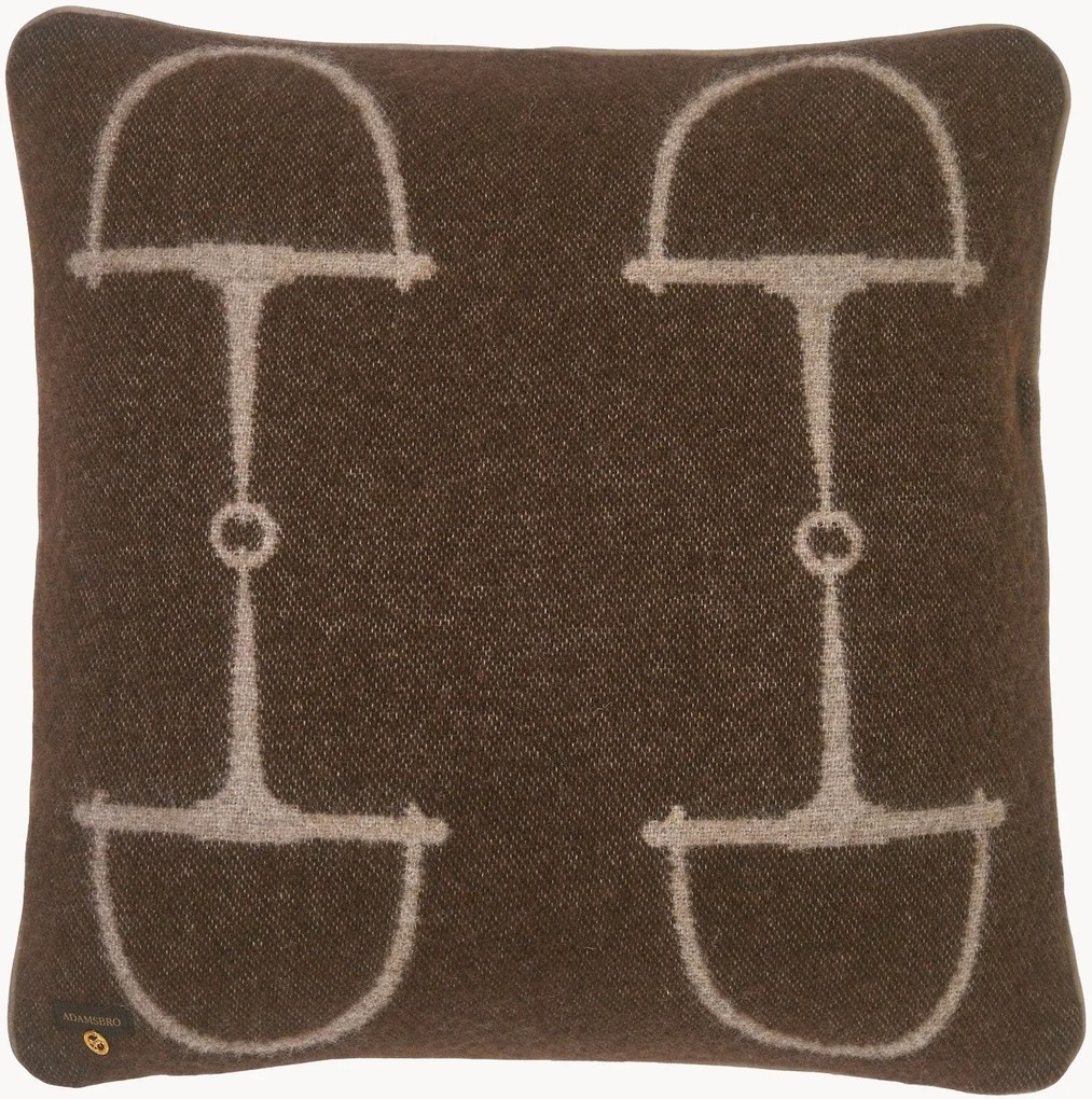 Cuscino reversibile in lana con motivo jacquard Classic