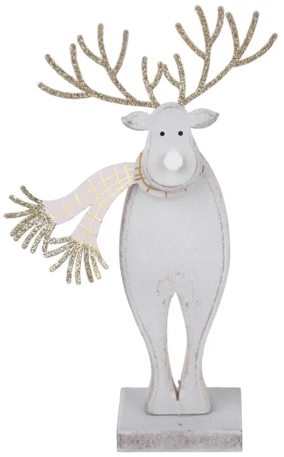 Statuetta di renna natalizia con sciarpa - Ego Dekor