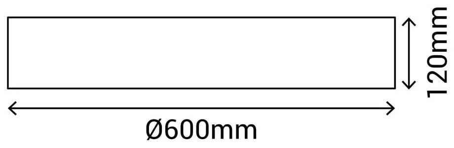 Nero Apparecchio a soffitto LED ø 60 cm - SULION