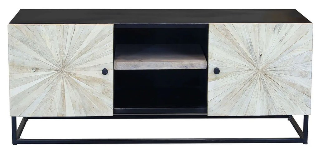 SPIRAL - porta tv legno e ferro