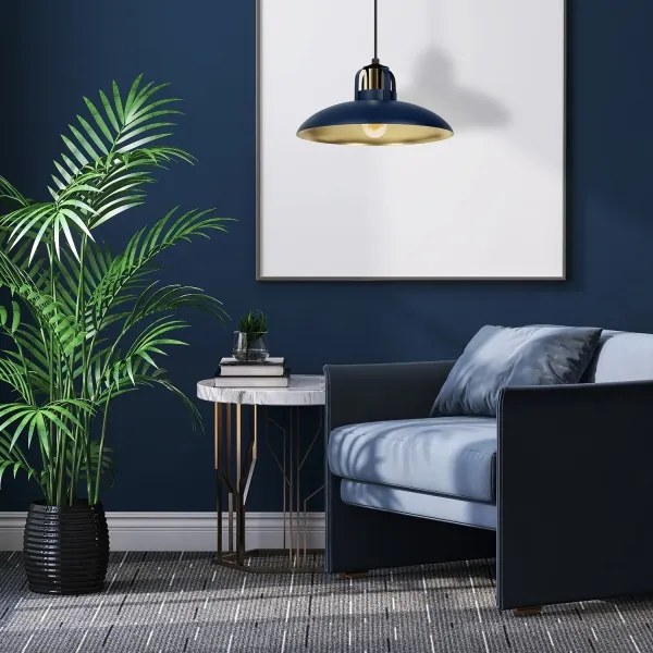 Brilagi - LED Lampadario a sospensione con filo FLAMENGO 1xE27/60W/230V blu