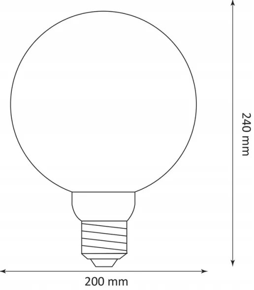 Lampadina LED DECO VINTAGE G200 E27/4W/230V 1800K
