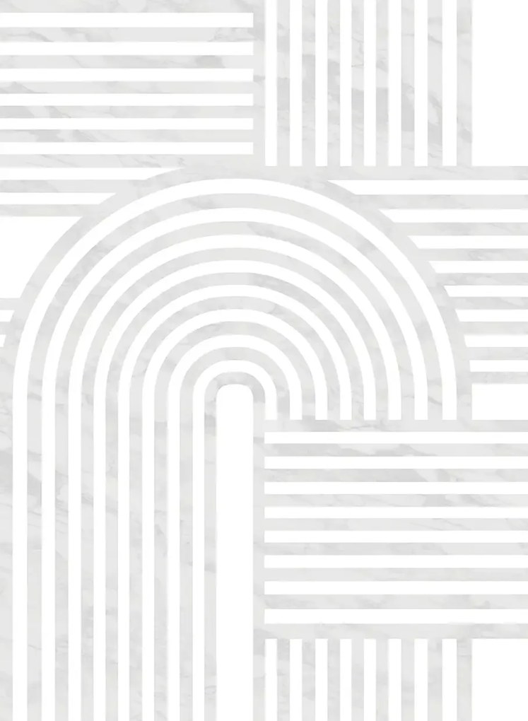 Rebel Walls Carta da parati panoramica Twine - Grey
