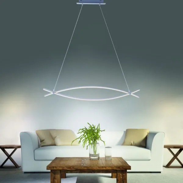 JUST LIGHT. 15382-55 - Lampadario LED a sospensione con filo MAJA 2xLED/8,4W/230V cromo