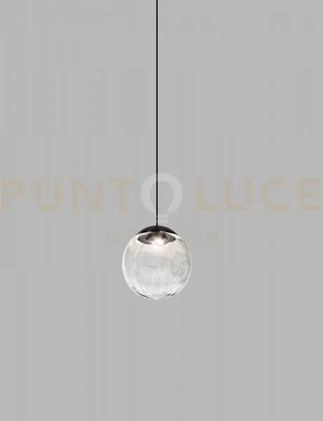 Puppet sospensione 22l cristallo trasparente nero opaco 2 l32cc led...