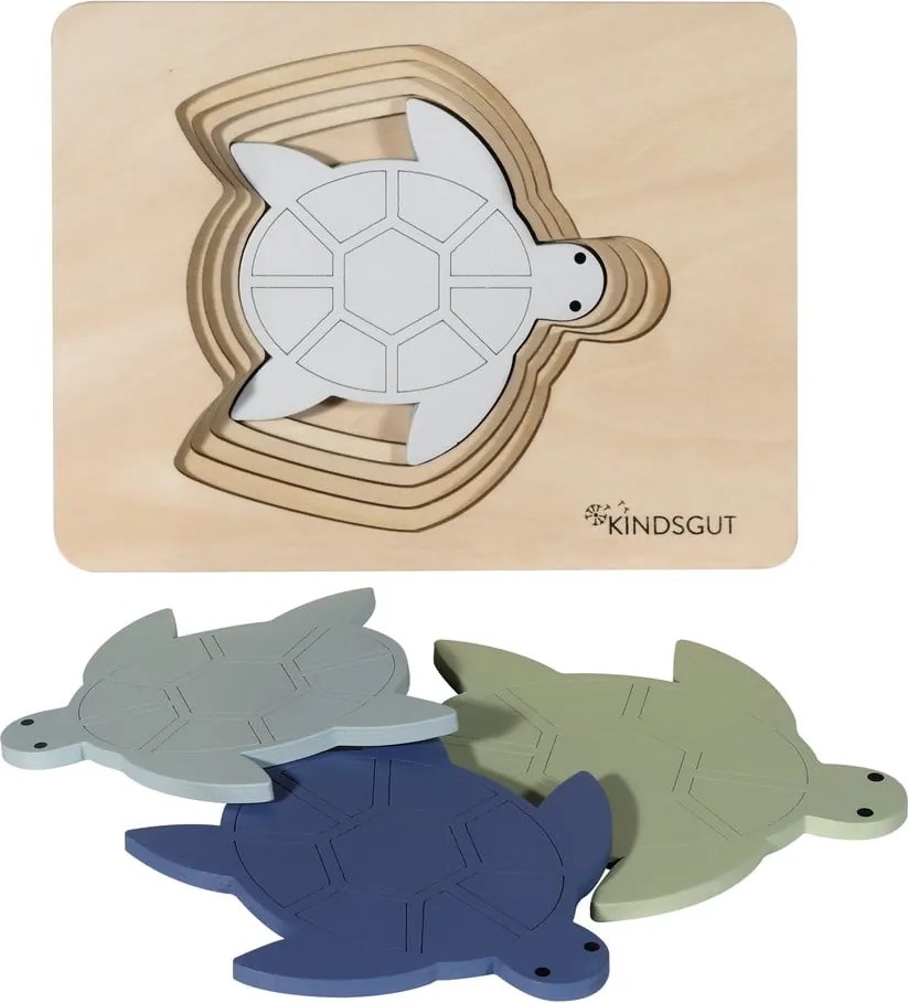 Puzzle in legno Turtle - Kindsgut