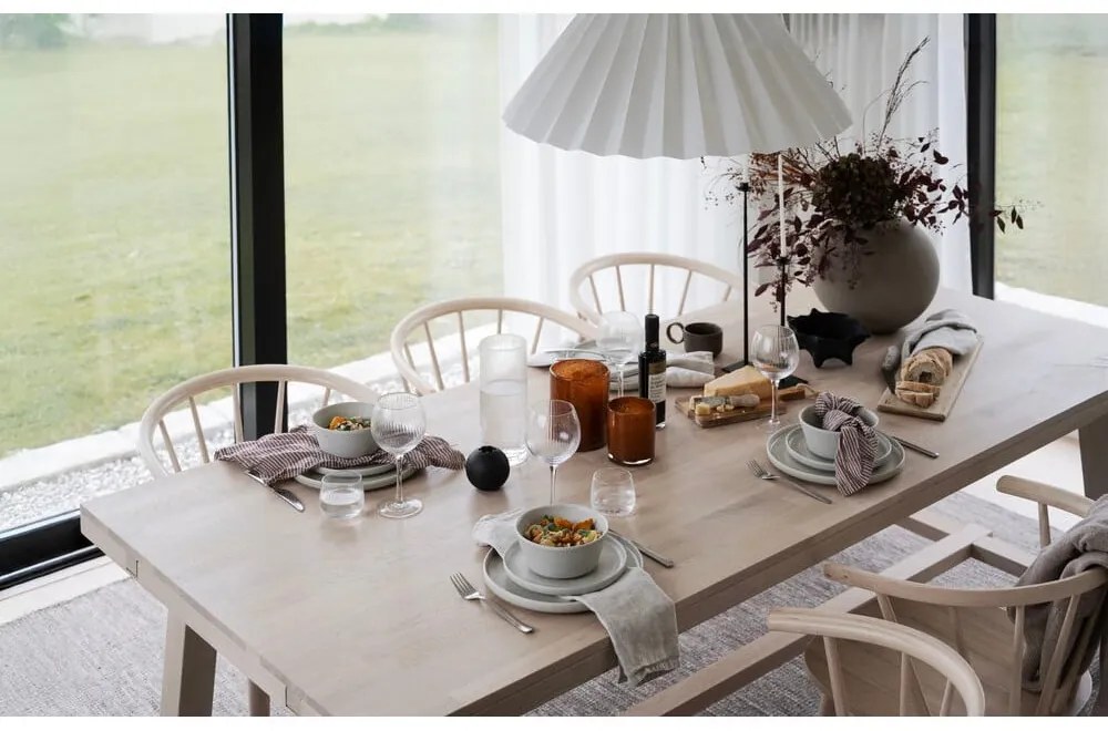 Tavolo da pranzo in rovere laccato opaco , 220 x 95 cm Brooklyn - Rowico