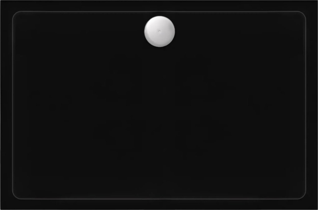 Piatto doccia acrilico Rea Savoy Black 80x100