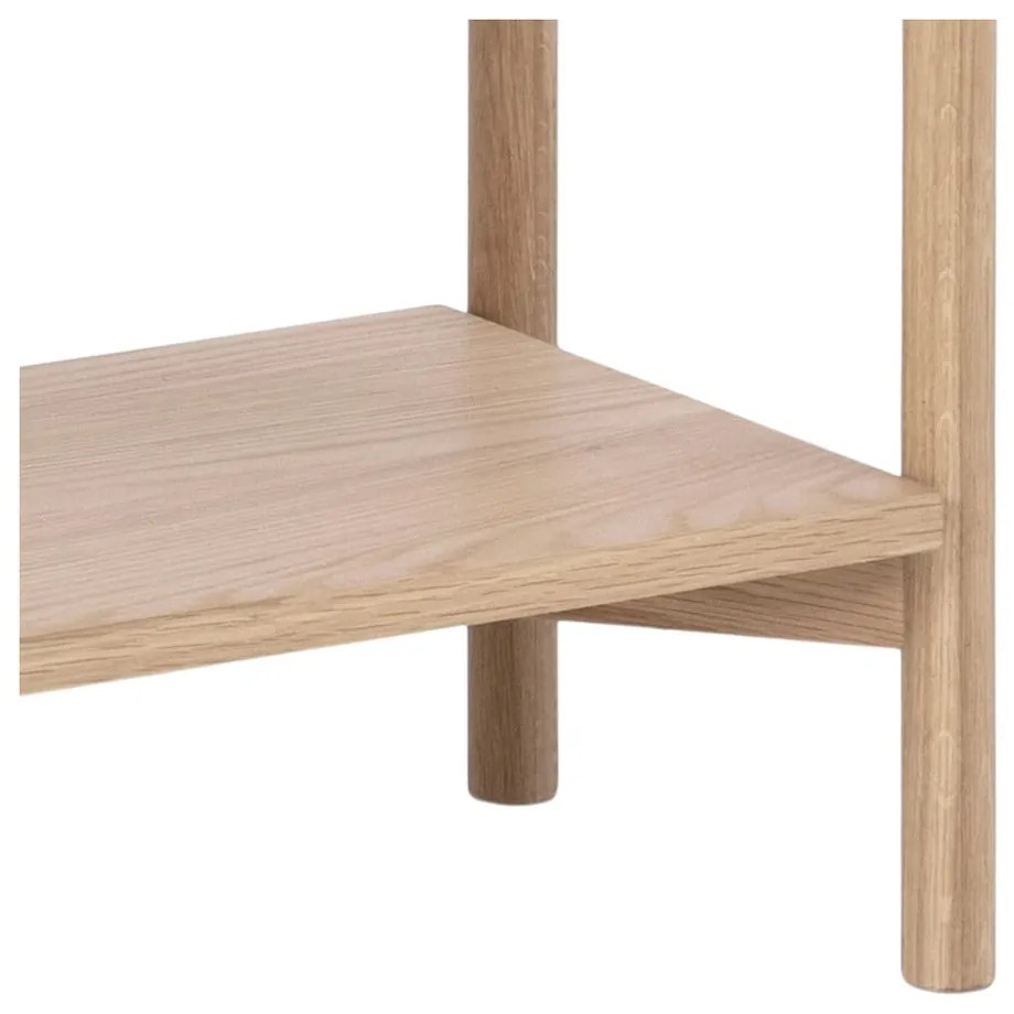 Libreria di colore naturale con effetto rovere 86x160x30 cm Braidwood – Actona