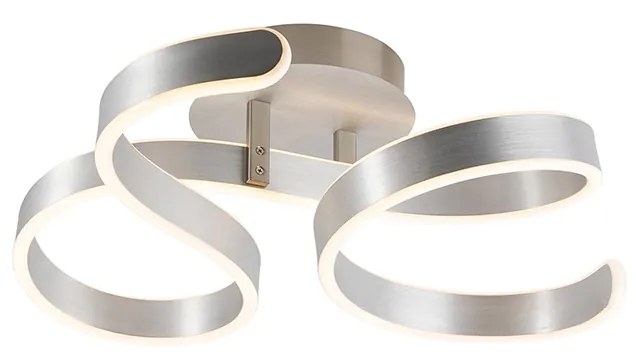 Plafoniera acciaio LED dimm 3 livelli - FRANK
