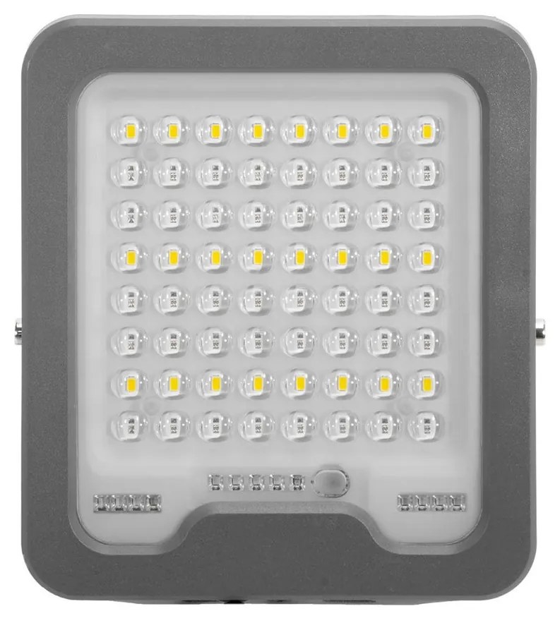 Faro LED Solare 50W IP66 Telecomando Incluso 1.000 lumen - SERIE PRO Colore Bianco Naturale 4.000K