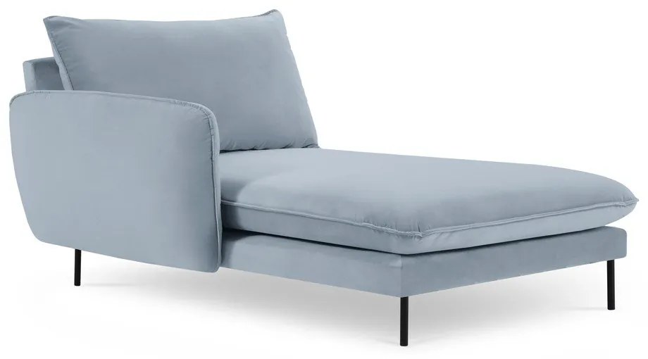 Poltrona in velluto azzurro (angolo sinistro) Vienna - Cosmopolitan Design