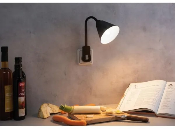 Paulmann 95427 - 1xE14/20W Applique JUNUS con spina integrata 230V