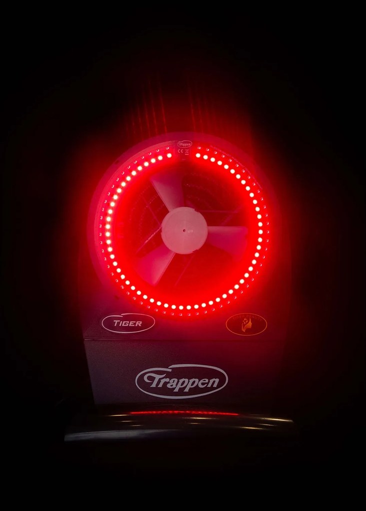 Zanzariera Elettrica ad Aspirazione 13W Trappen Tiger Beauty con Luce Rossa 660 nm...