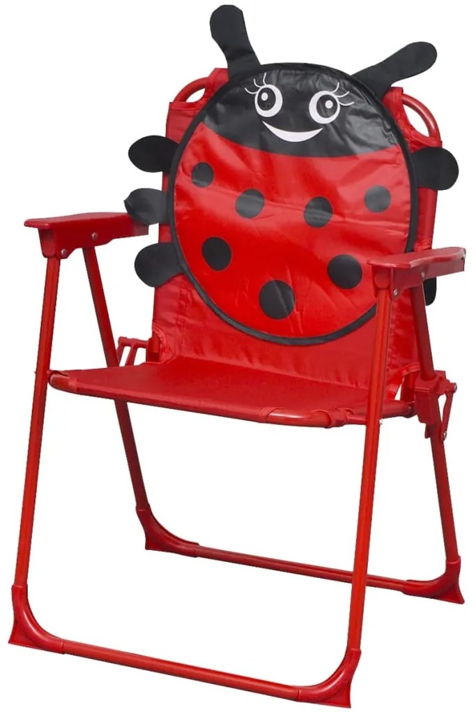 Set da bistrot da giardino per bambini con ombrellone rosso